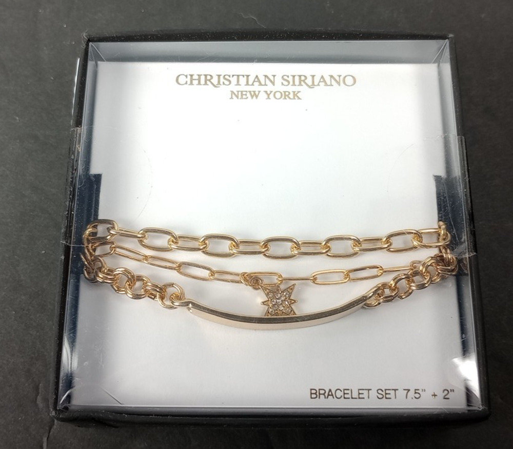 Christian Siriano New York Bracelet Set 7.5" + 2"